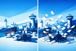 Port agency software comparison: organized operations versus scattered manual processes